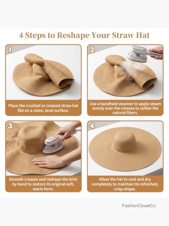 Wide Brim Sun Hat with UPF 80+, Packable Foldable Floppy Beach Hat main image 4